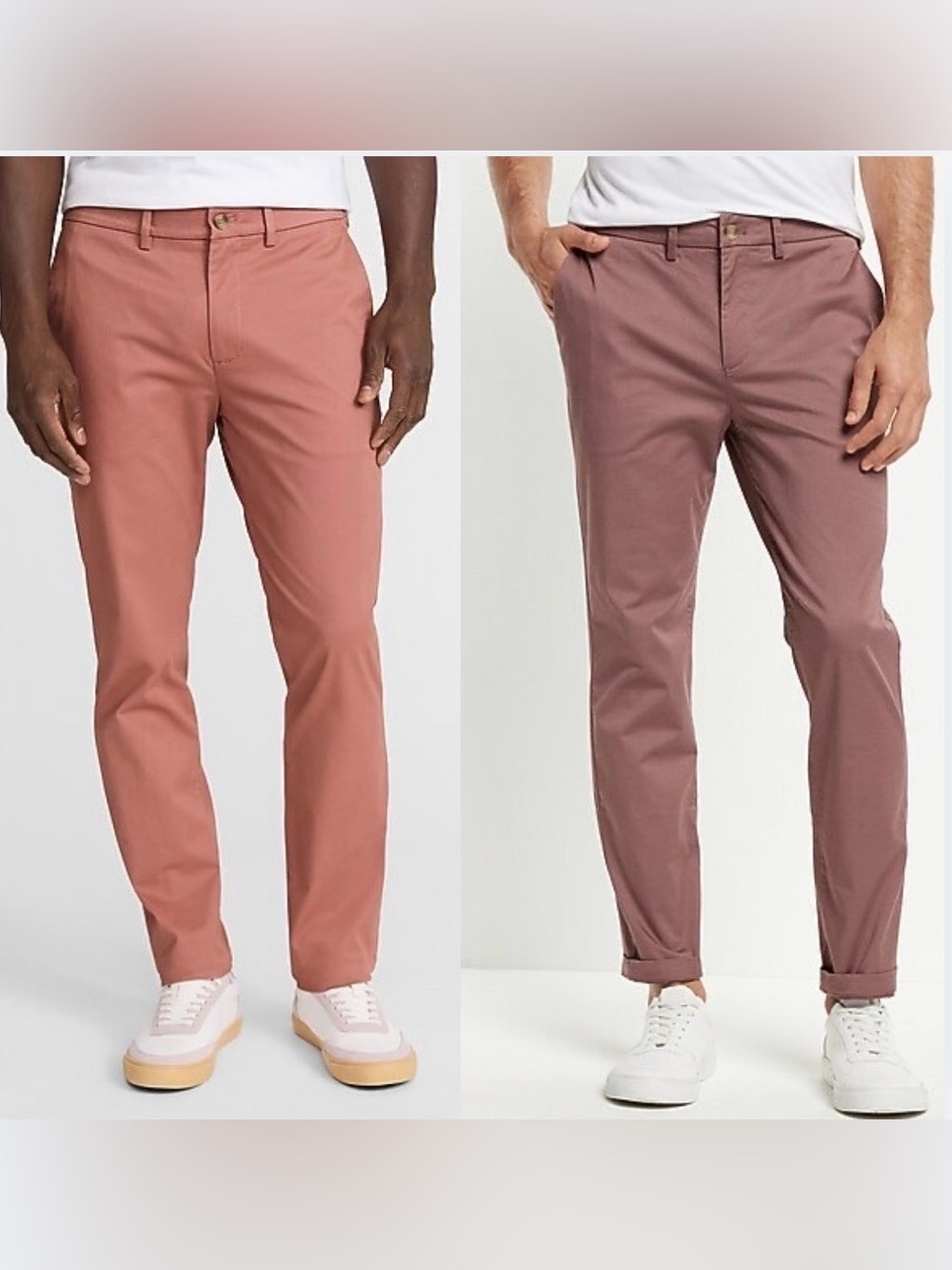 Bundle of 2- Express Men's Slim Fit Hyper Stretch Chino Pants